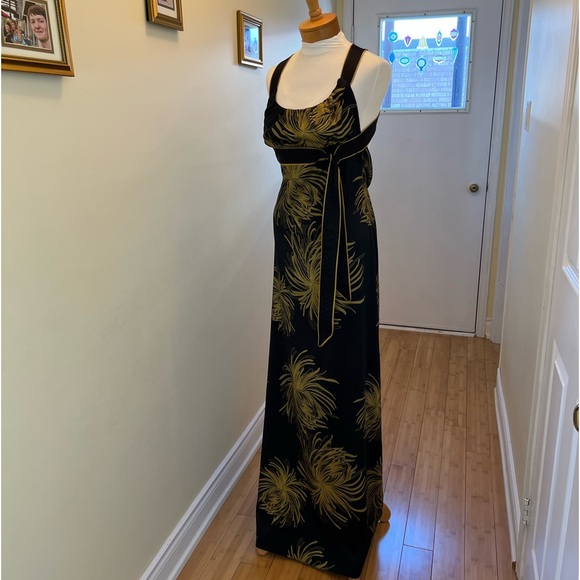 Black Satin Bebe Dress - Picture 2 of 12